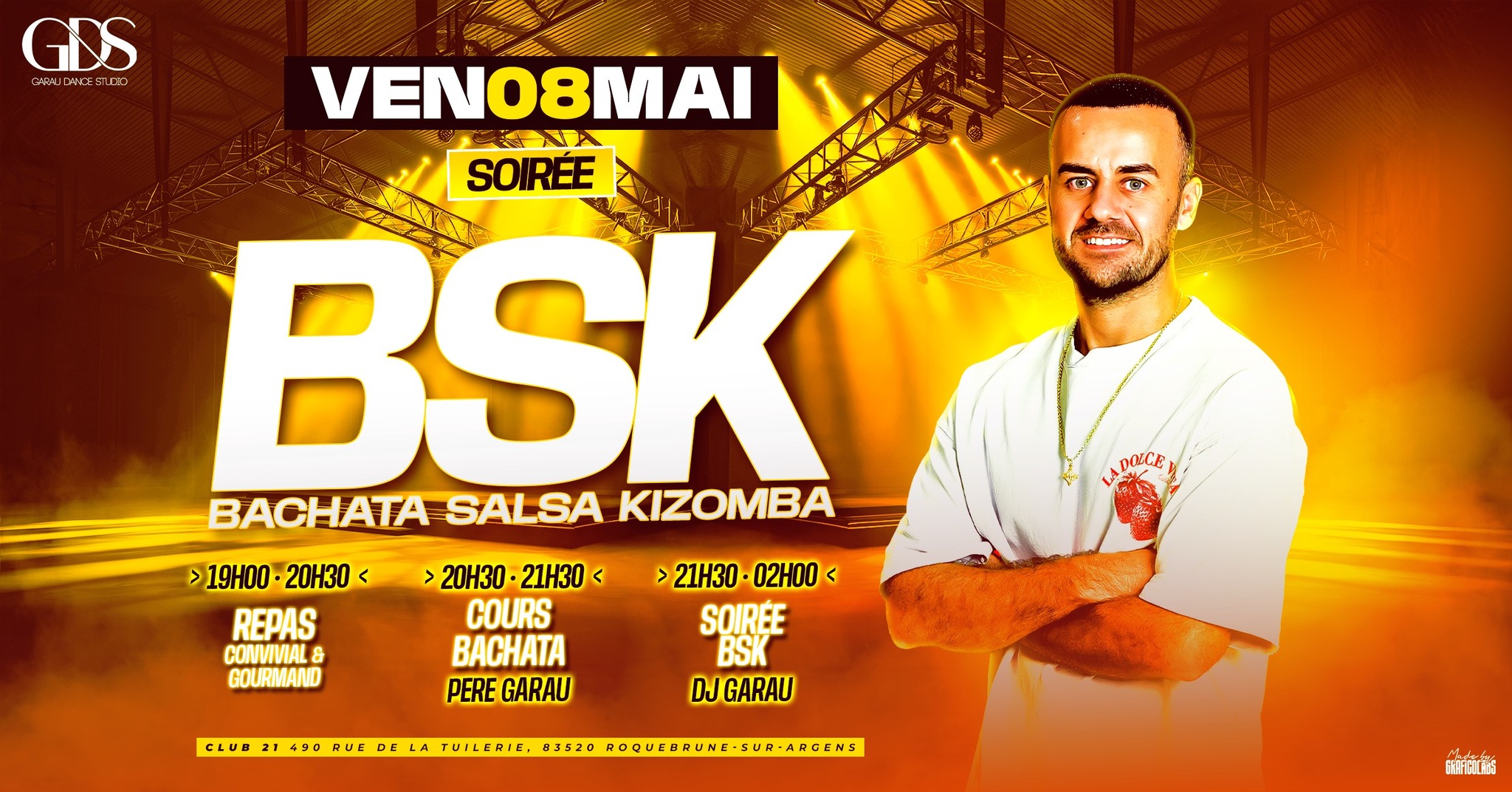 ✨ SOIRÉE BSK 🧡 Club 21 Roquebrune