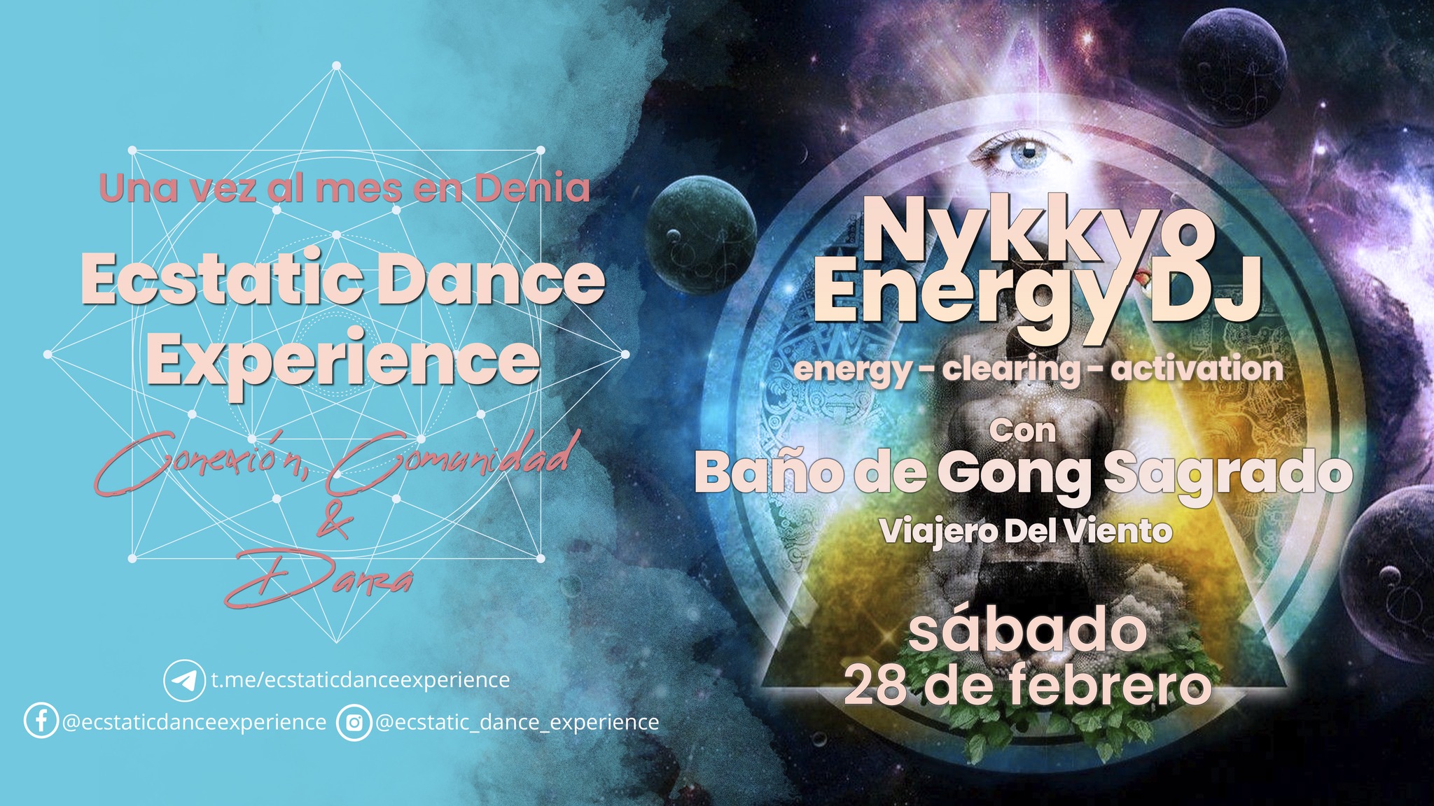 ✨💞 Ecstatic Dance Experience 💞✨ 28 de febrero 💞✨Nykkyo Energy DJ💞✨