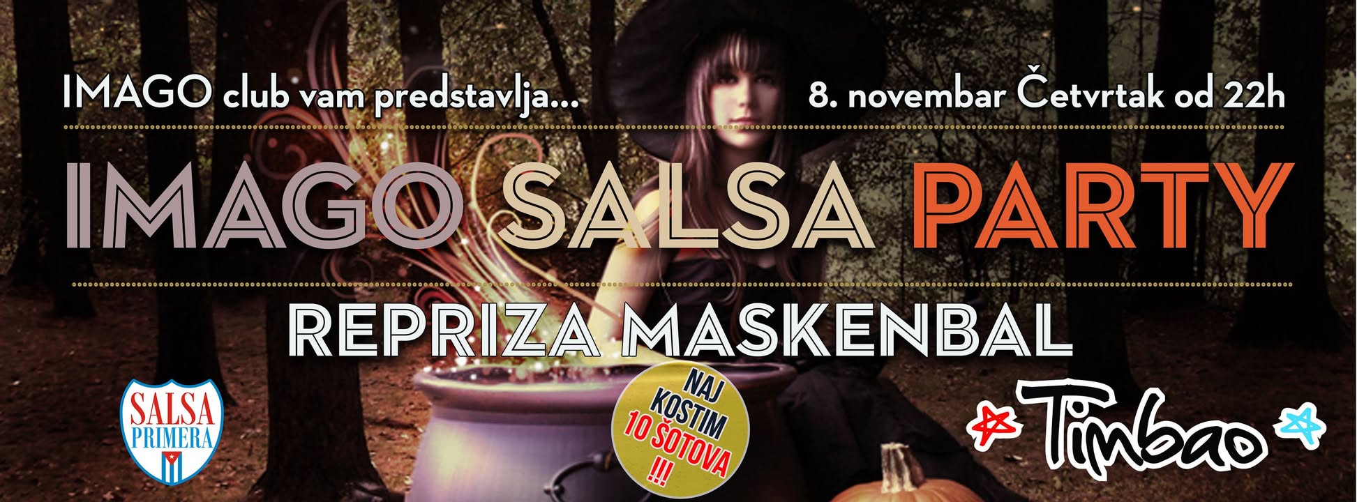 Maskenbal Salsa Party 8.11. od 22h Četvrtak IMAGO