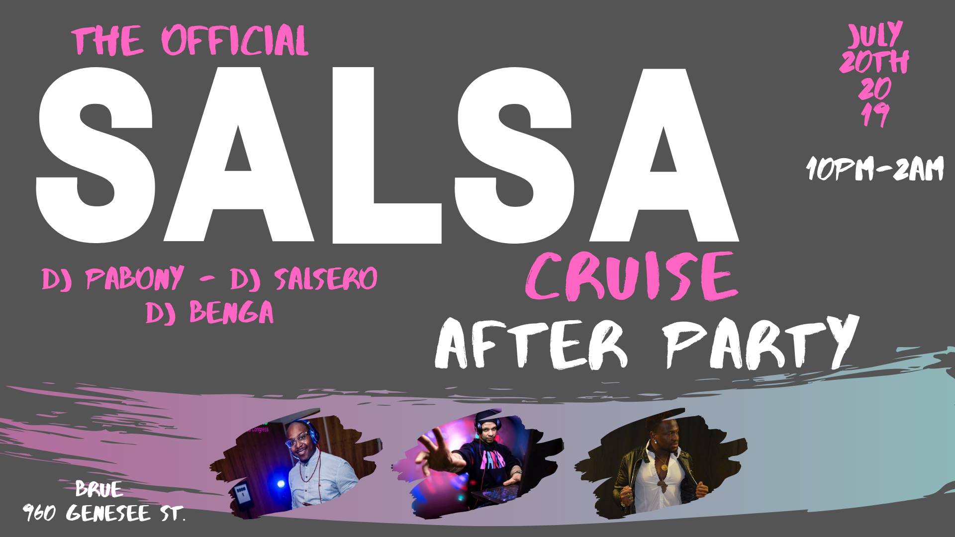 Rochester Salsa Cruise AFTER Party! 3 DJs & $300 in Raffles!