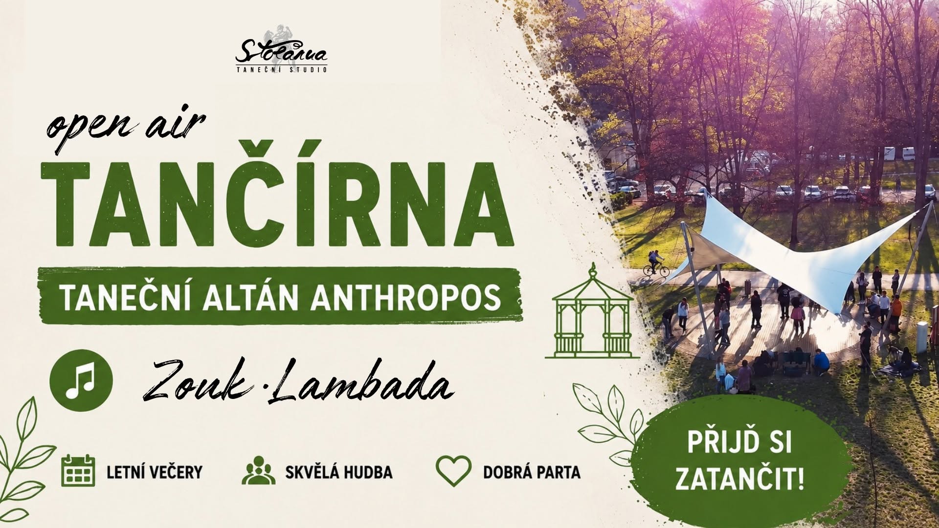 open air ZOUK & LAMBADA párty v Altánku Anthropos