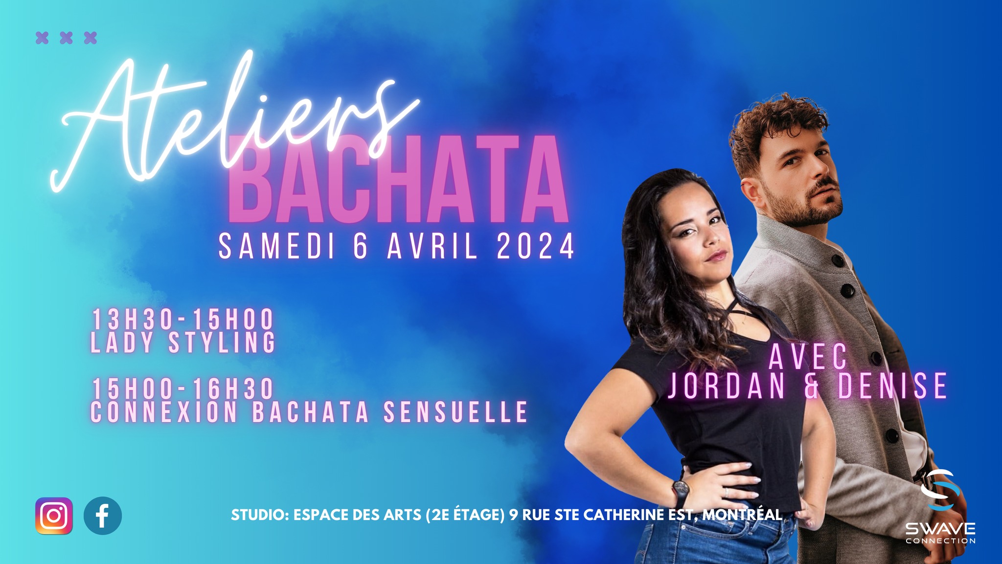 Ateliers Bachata Lady styling et Partnerwork: Connexion Bachata Sensuelle (places limitées)
