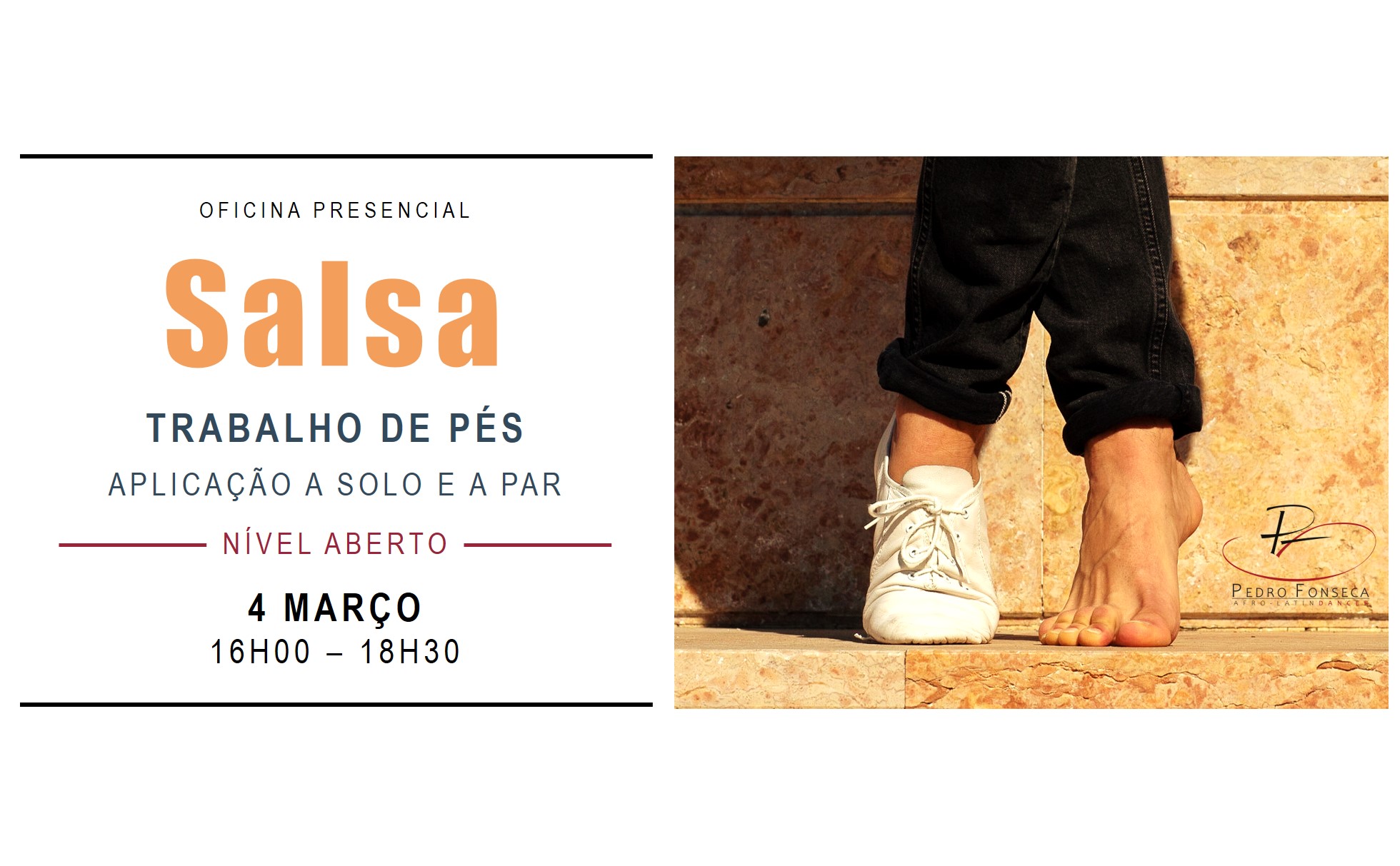 Salsa - Trabalho de Pés: Aplicação a Solo e a Par (Oficina Presencial)