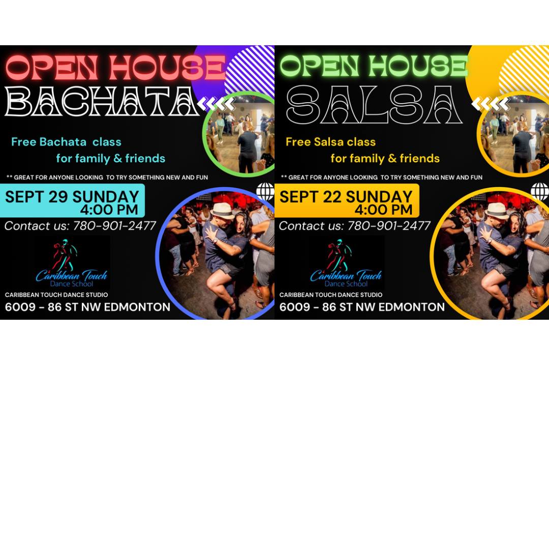 Open house salsa and bachata for family and friends ( 2 weekend free session)