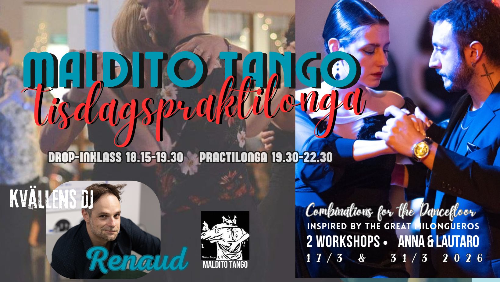 Maldito Tango Tisdagspractilonga med Anna & Lautaro