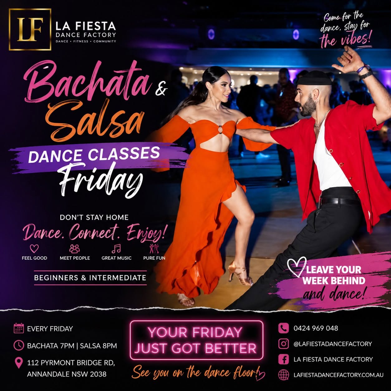 Fridays Inner West - Salsa And Bachata Dance Classes!!