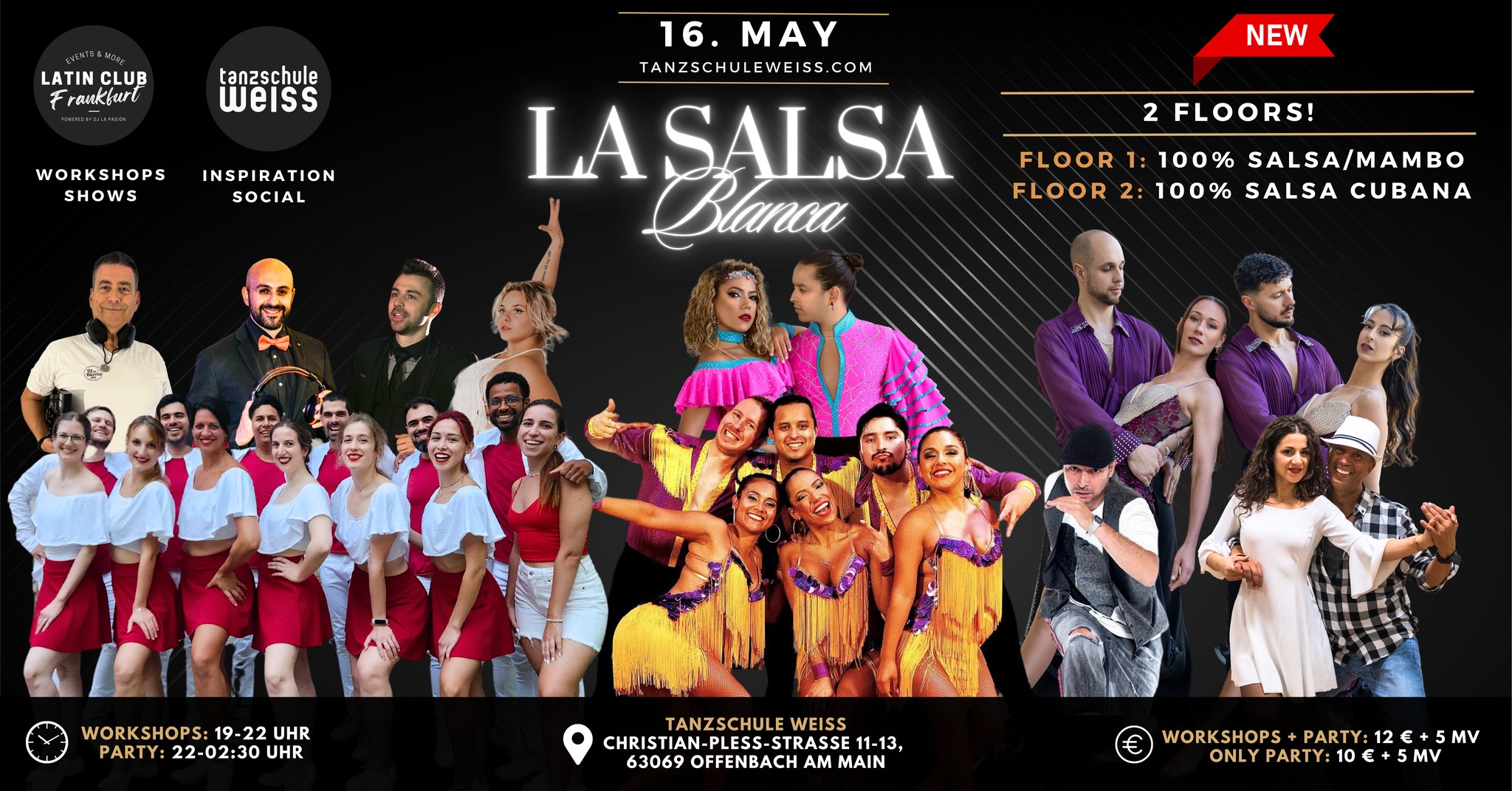 ◐ LA SALSA BLANCA ◑ 2 Floors! Mambo & Salsa Cubana