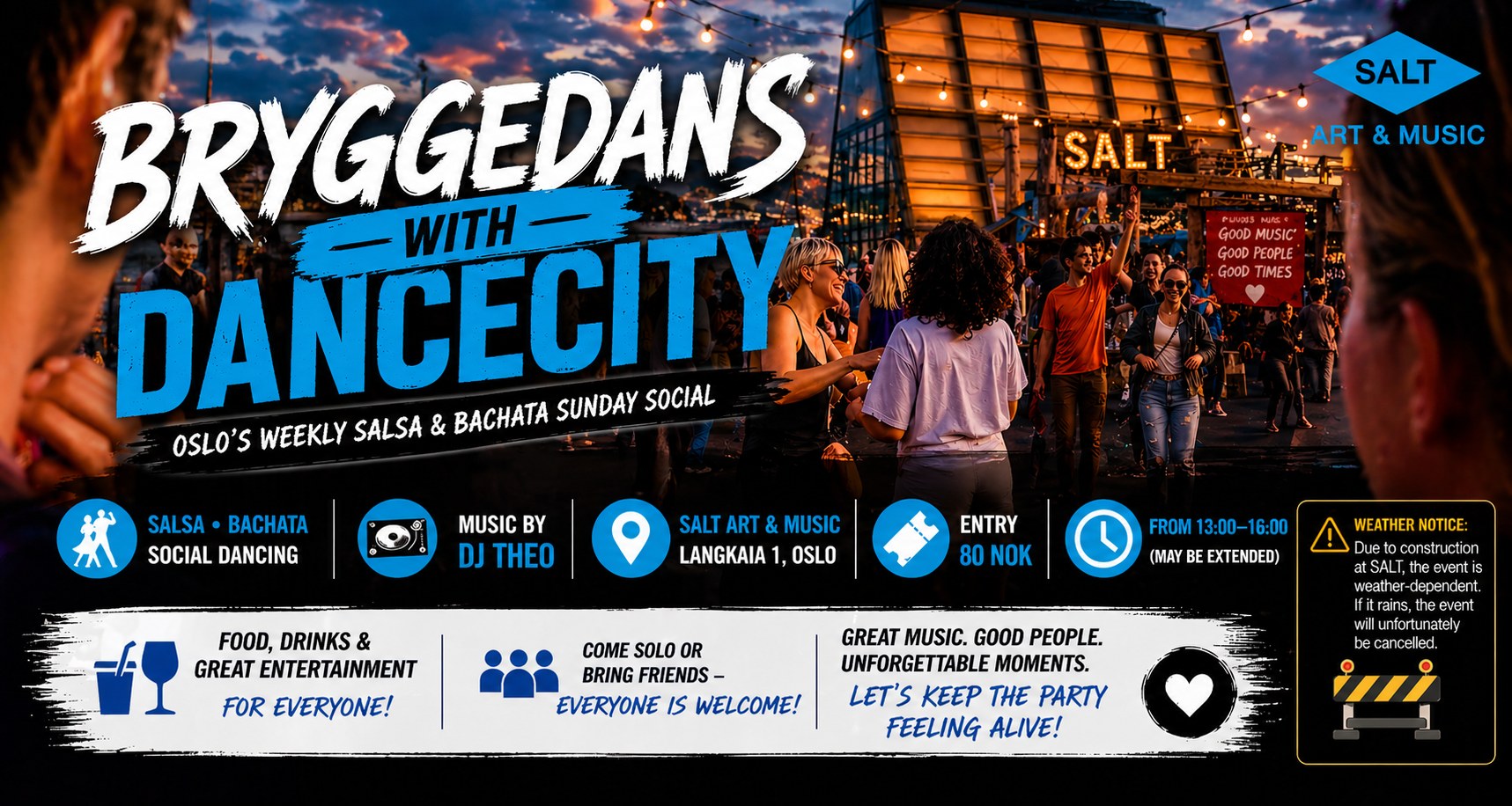 BRYGGEDANS MED DANCECITY SALSA OG BACHATA