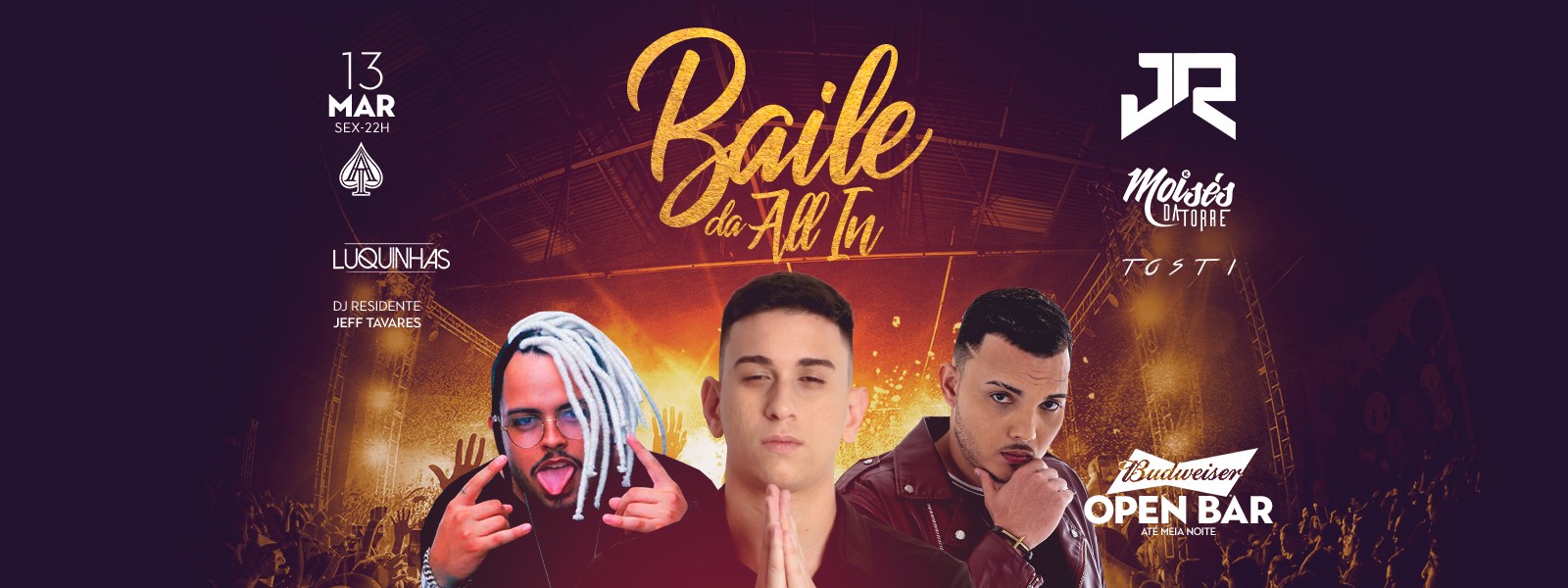 Baile da Allin Open de Budweiser • DJ JR Do MD #150Bpm