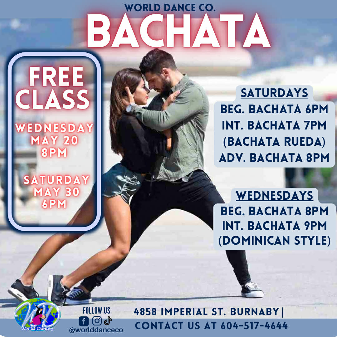 Beginner Bachata - May 20 at 8:00 pm