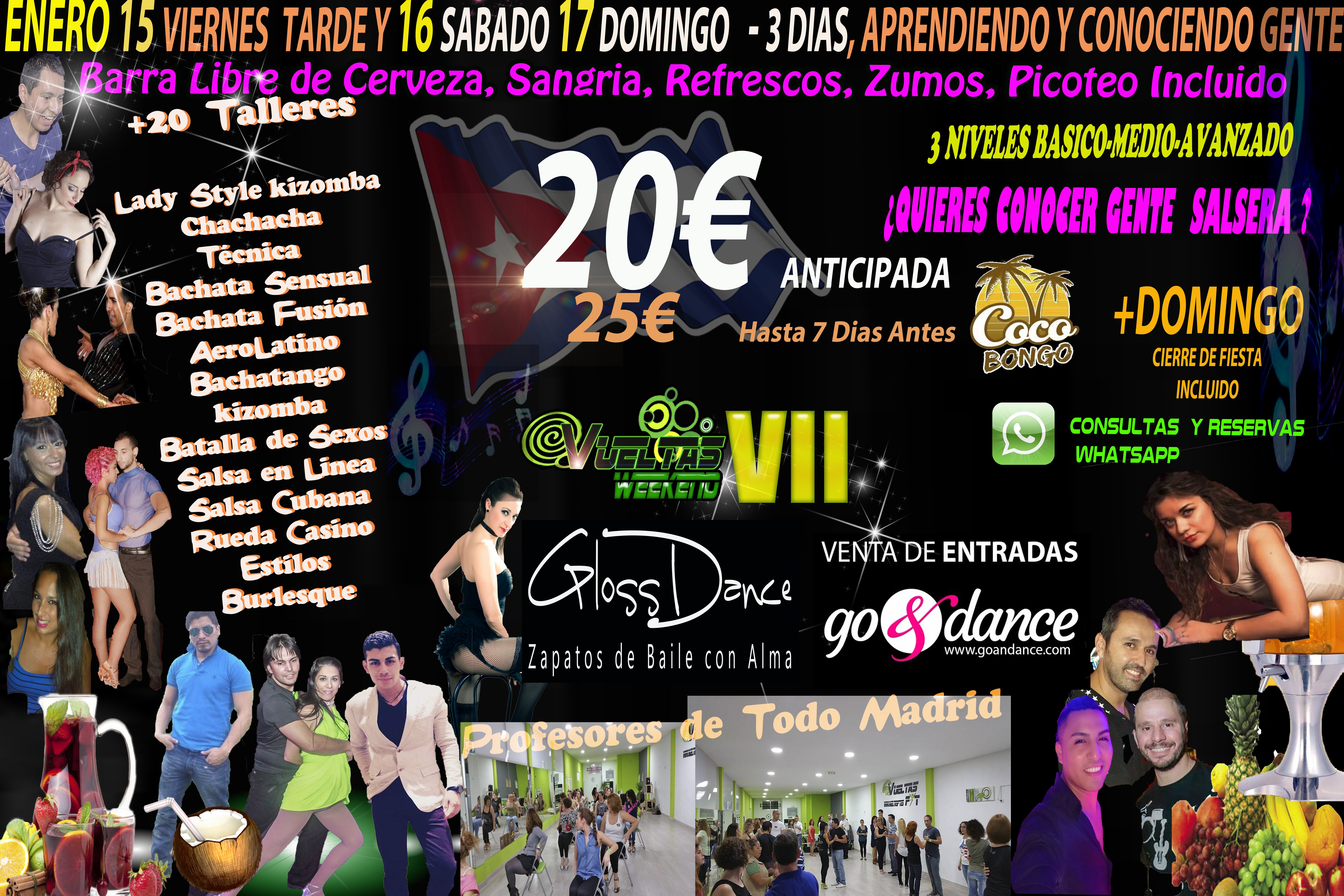 IV WEEKEND VUELTAS + 20 Workshops + Free Drink Bar and Snacking = 2 Days for 15€