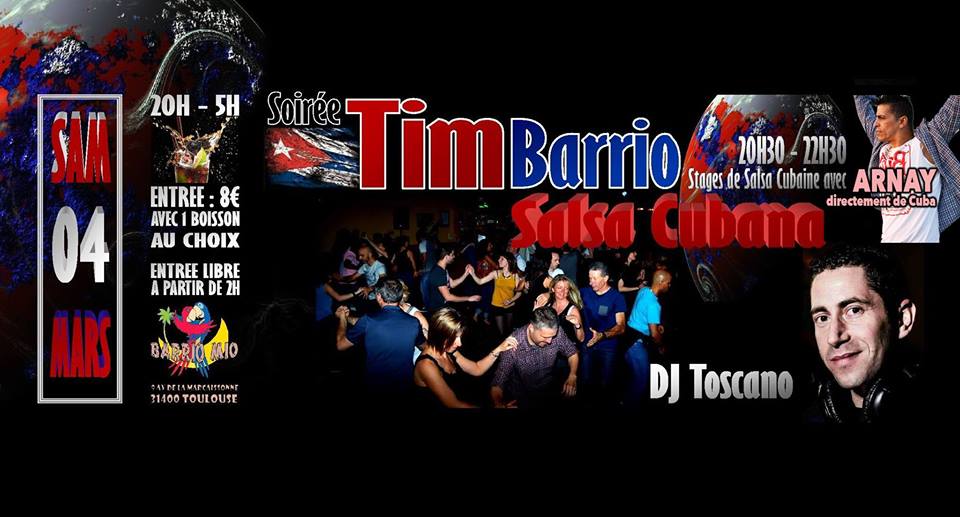 Soirée Salsa Cubana au Barrio Mio avec DJ Toscano