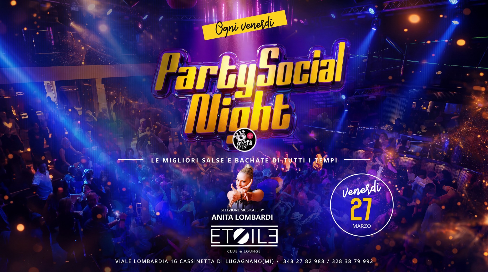 VENERDÌ 27 MARZO 💃🏻🕺🏿 PARTY SOCIAL NIGHT