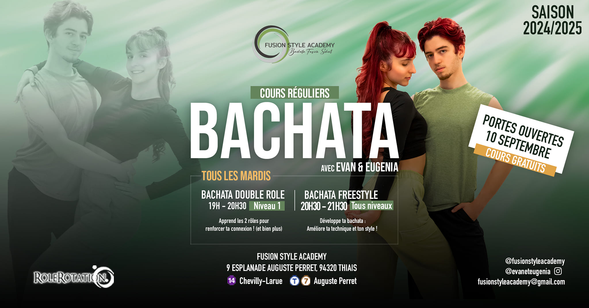 BACHATA - PORTES OUVERTES GRATUITES - LES MARDIS À THIAIS