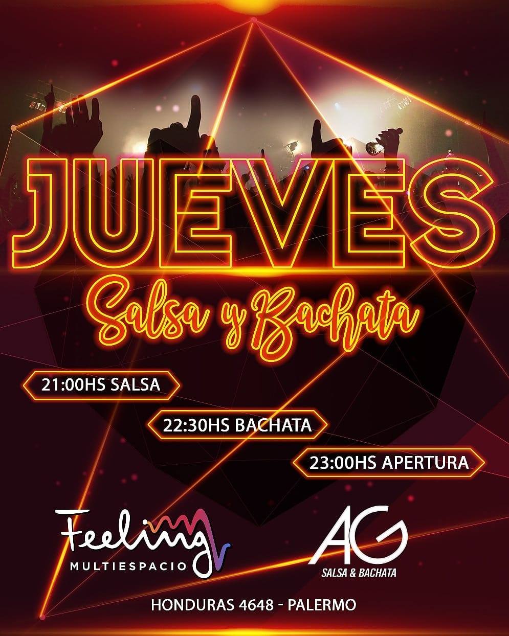 Jueves, Salsa & Bachata, Clases + Social
