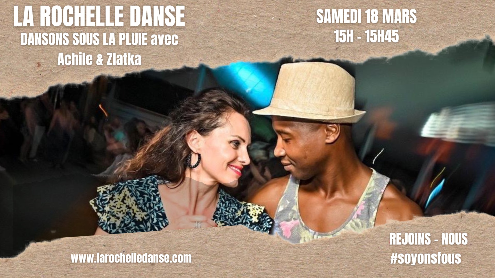 La Rochelle Danse entre soleil et nuage... Salsa, Bachata, Kizomba... avec Achile DINGA & Zlatka