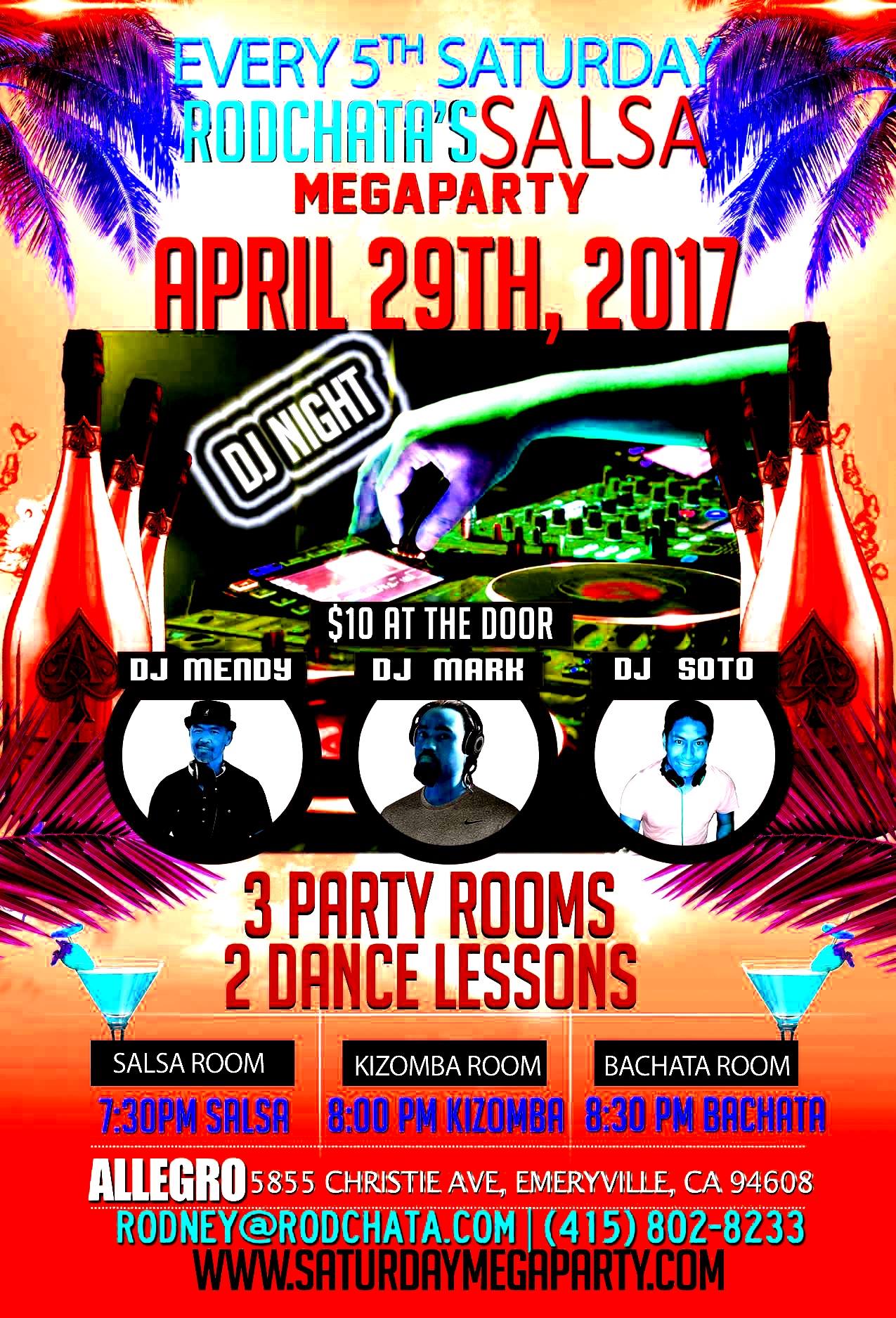 5th Saturday Mega Party - April 29th