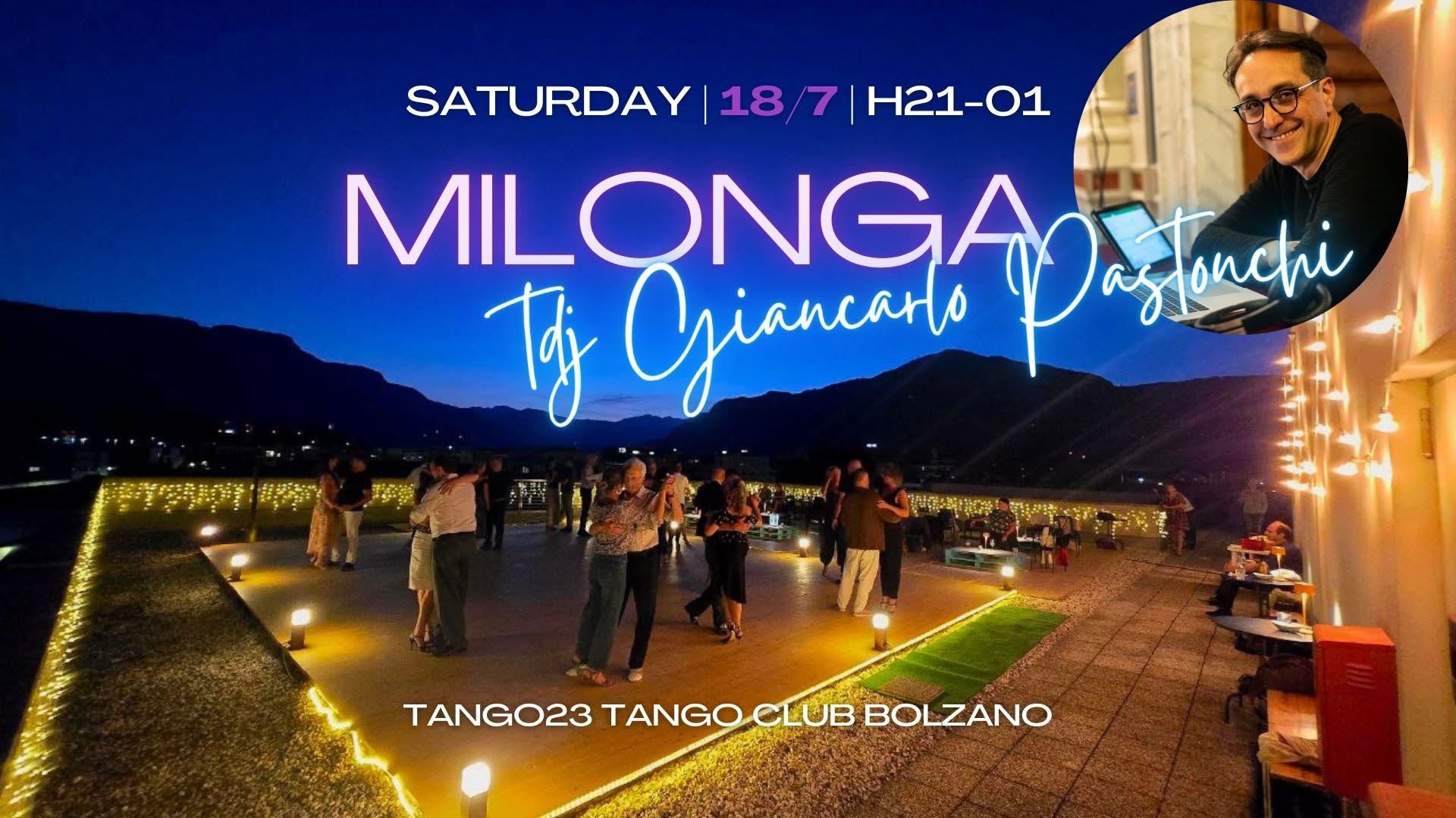 Abrazame! La milonga del Sabato. Tdj Giancarlo Pastonchi