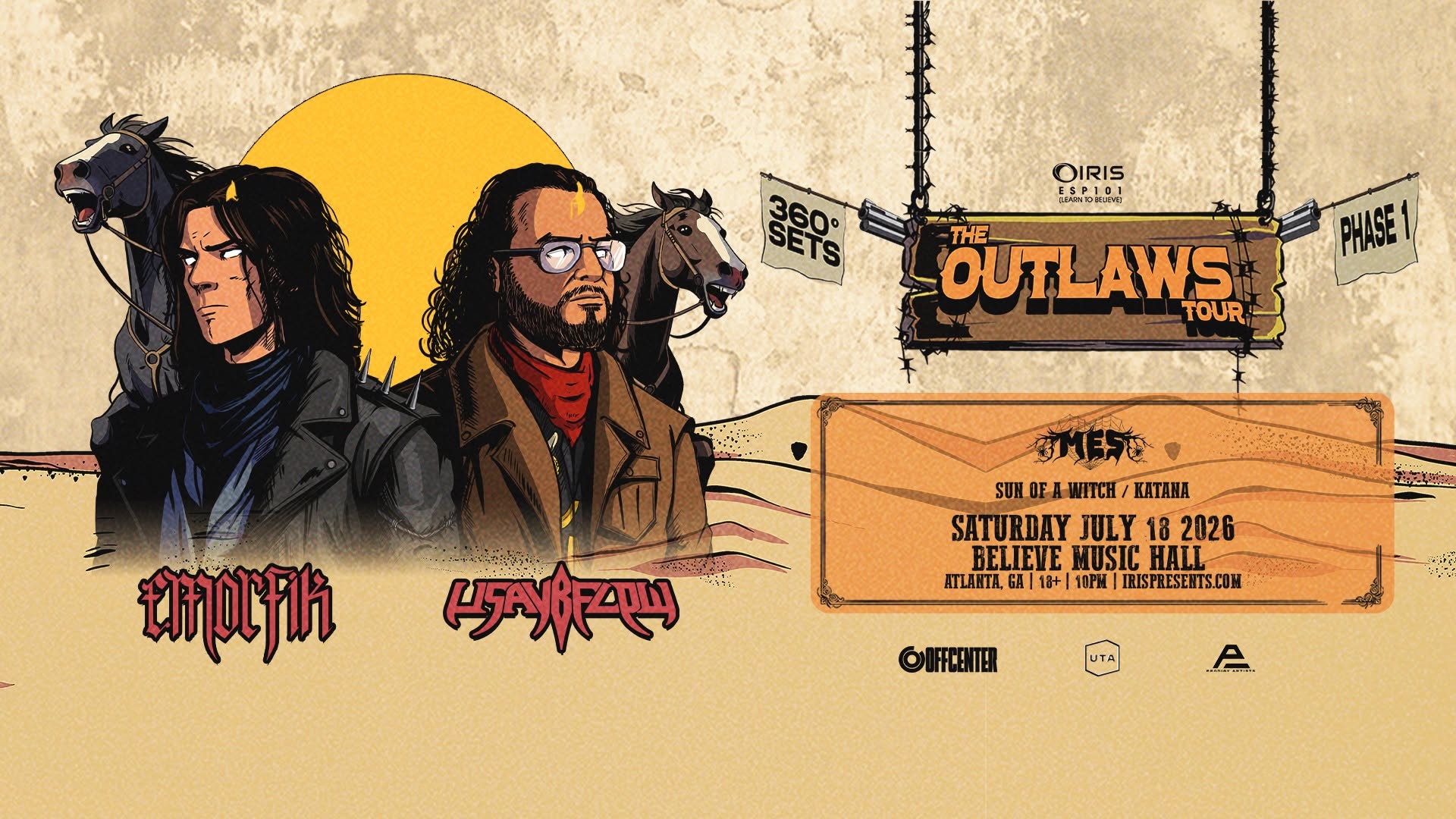 Iris Presents: Emorfik X Usaybflow @ Believe Music Hall Sat, July 18th!