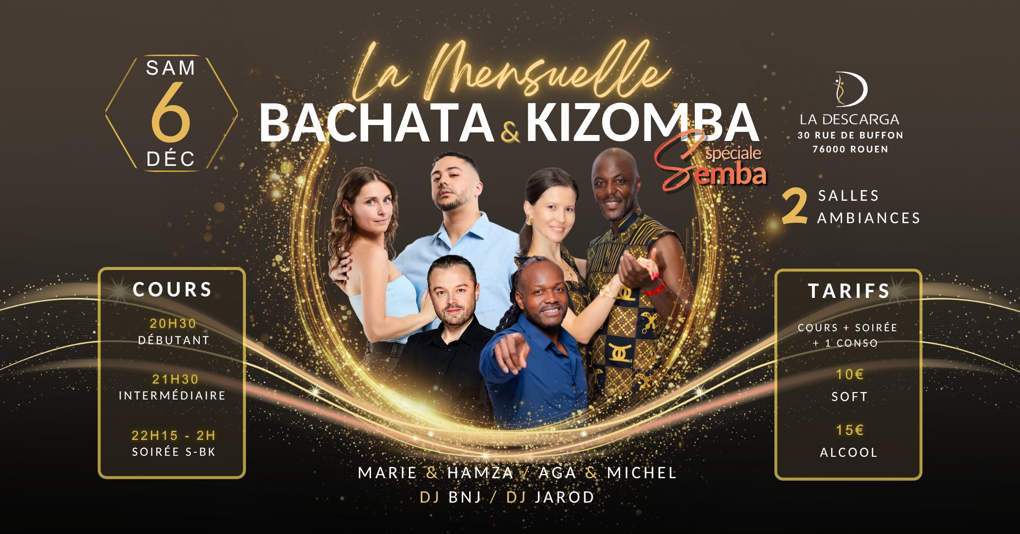 La Mensuelle Bachata et Kizomba de La Descarga