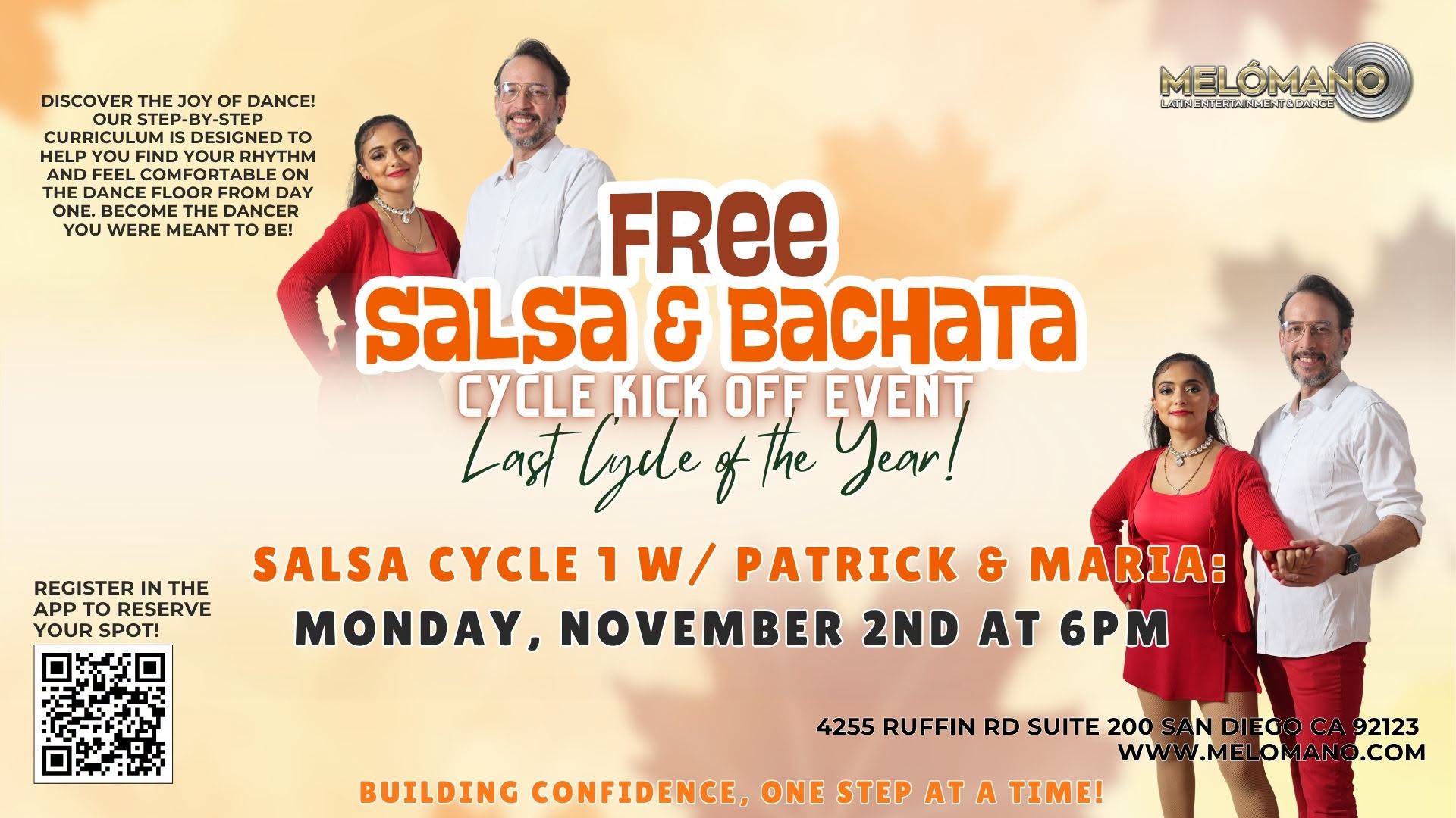 FREE Melómano Salsa Cycle 1 Kick Off! 11 2