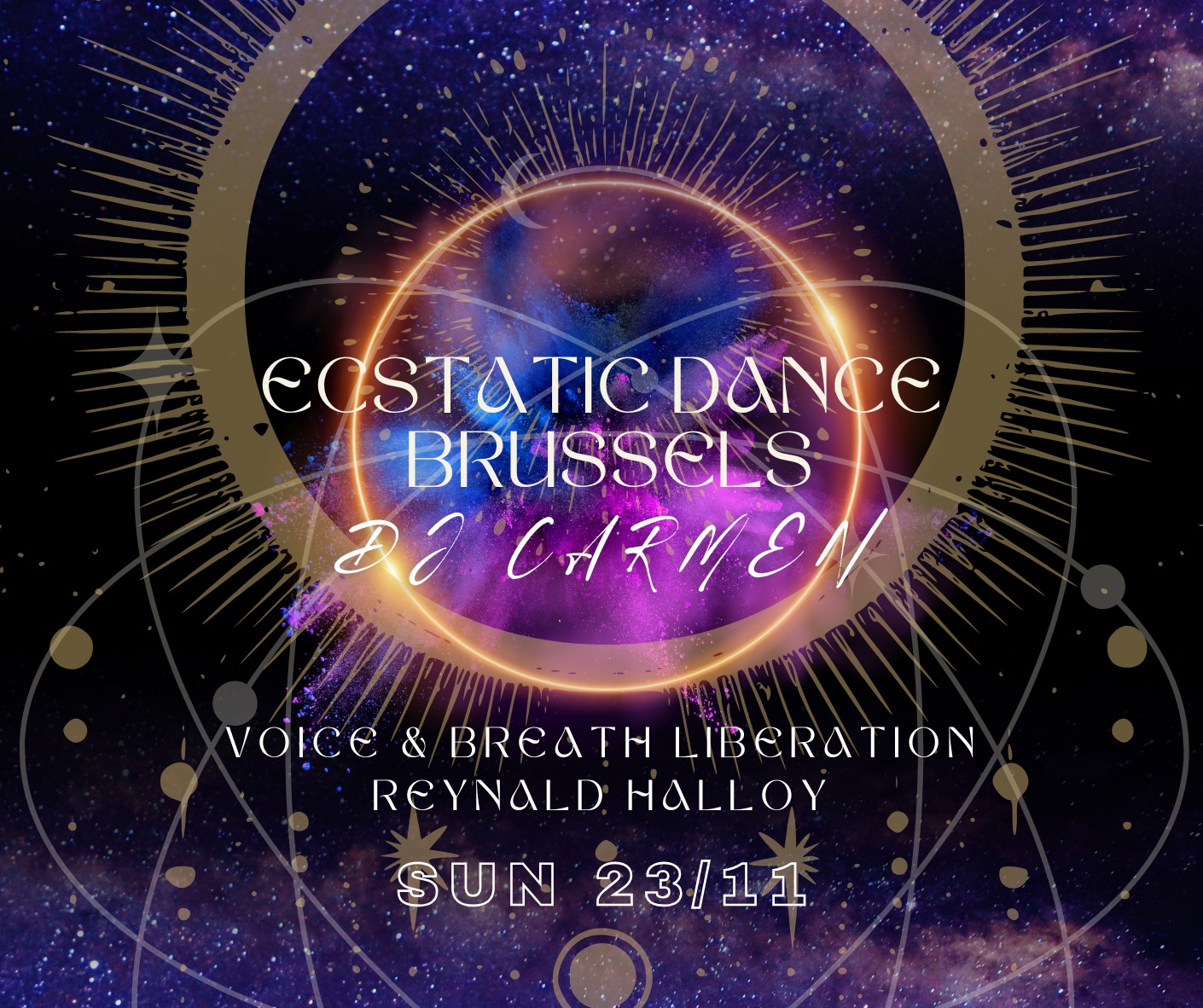 Ecstatic Dance Brussels โก DJ Carmen โก Voice & Breath Liberation Reynald Halloy