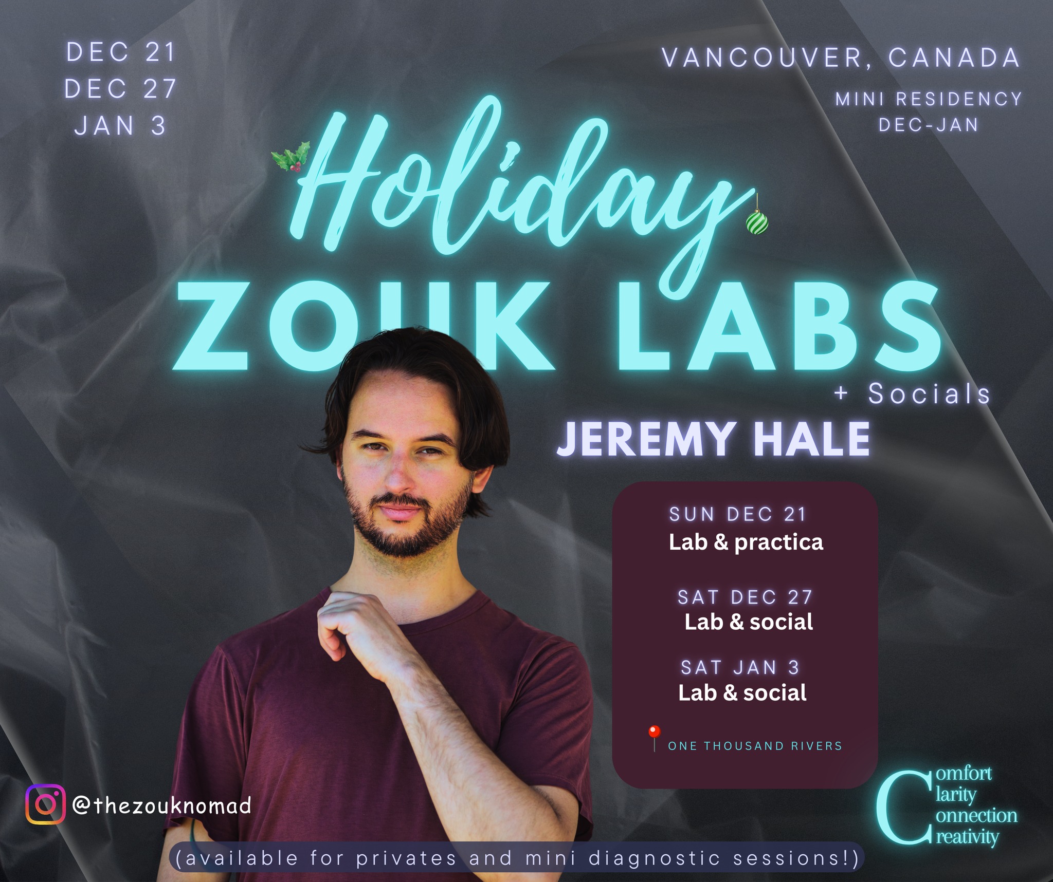 Holiday Zouk Labs with Jeremy Hale