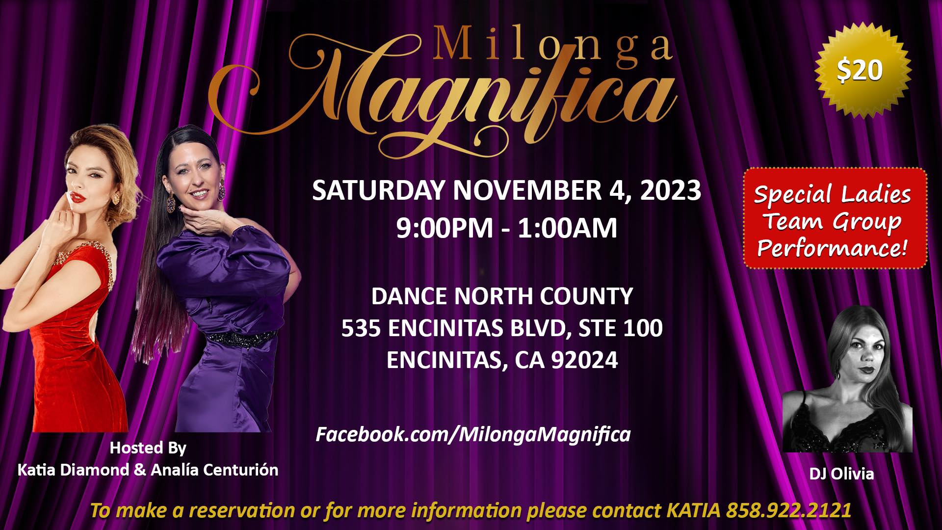 Milonga Magnífica at Dance North County
