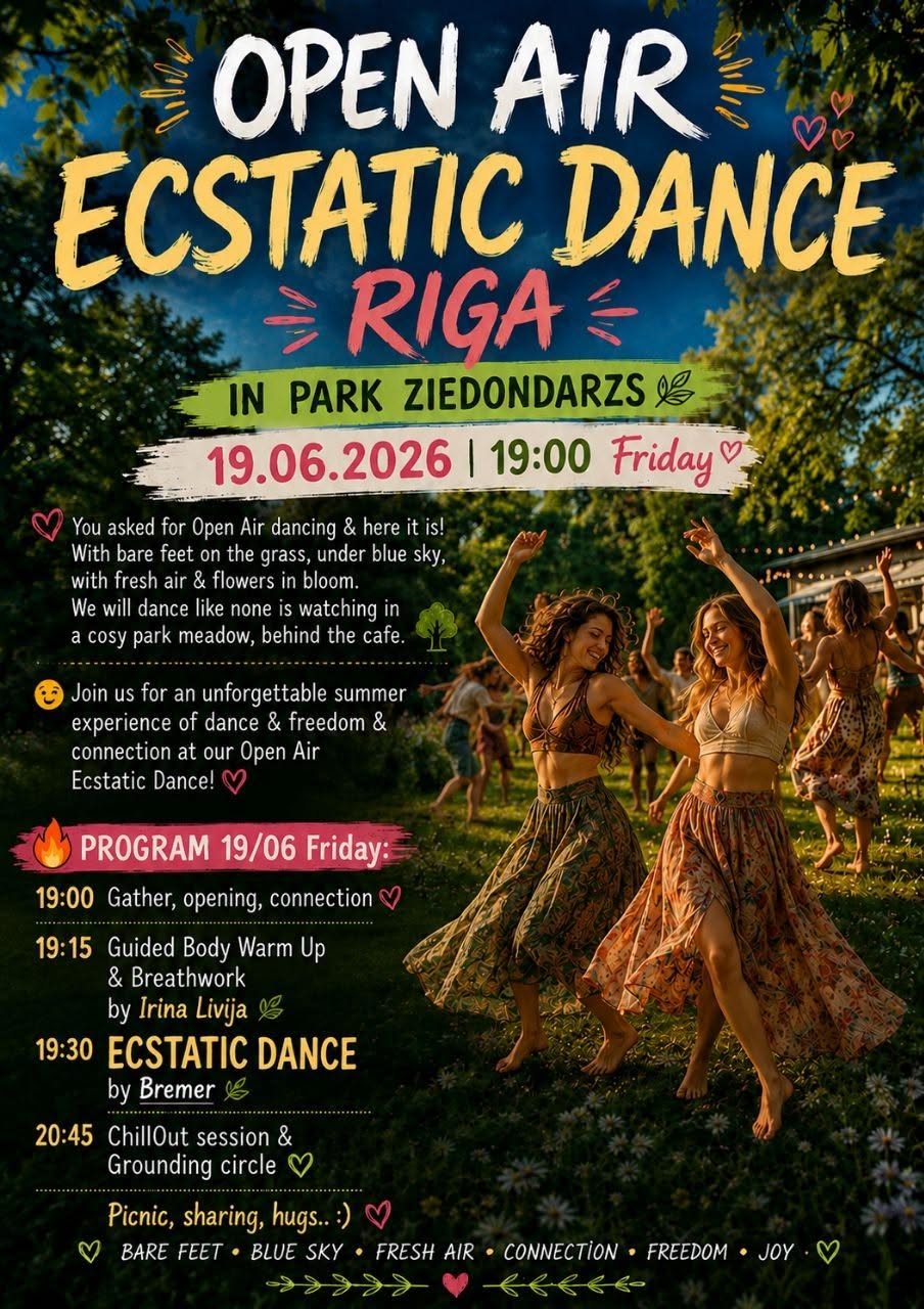 OPEN AIR ECSTATIC DANCE RIGA 19.06 in Park Ziedondarzs