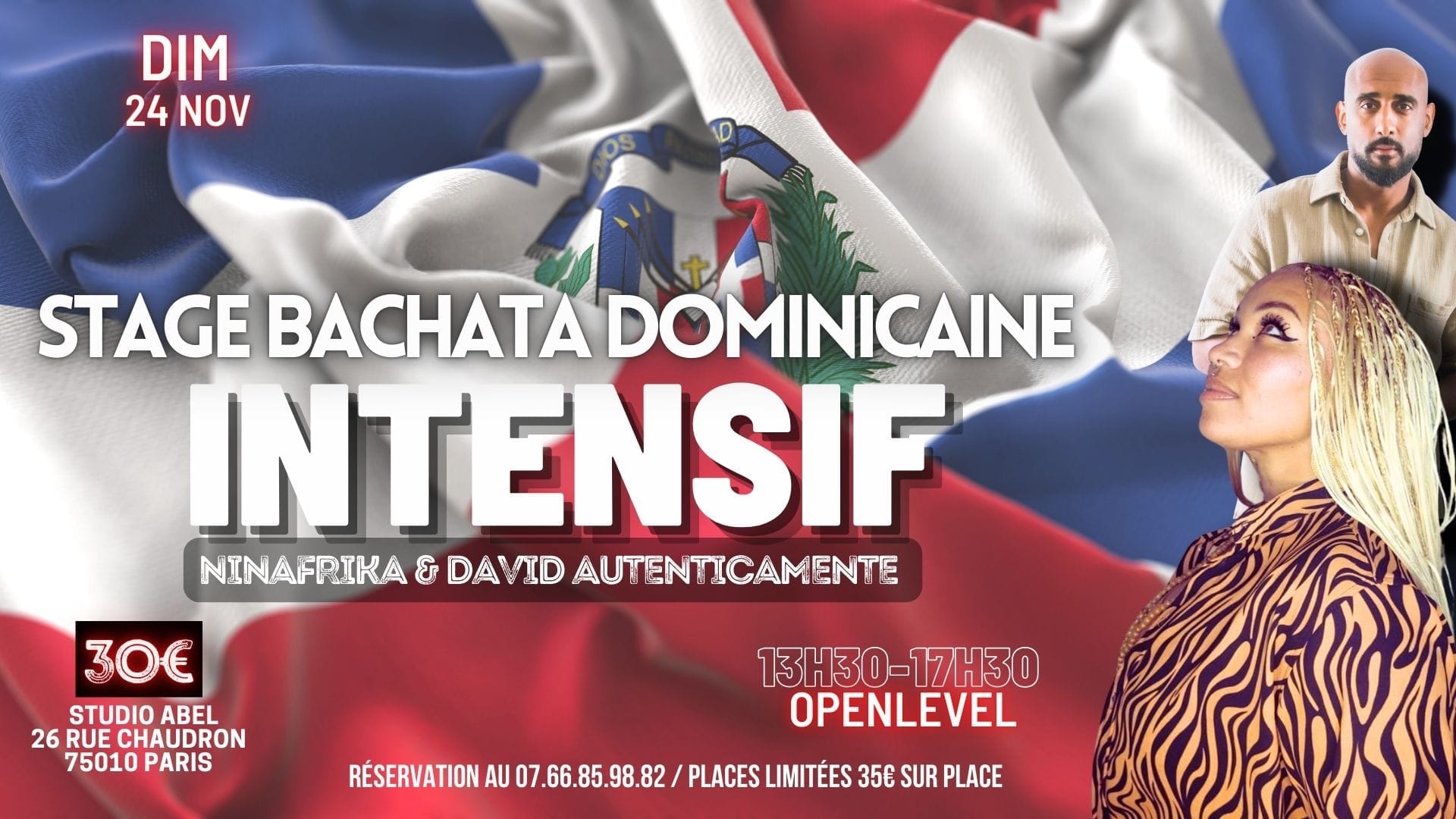 Stage bachata dominicaine avec Ninafrika & David