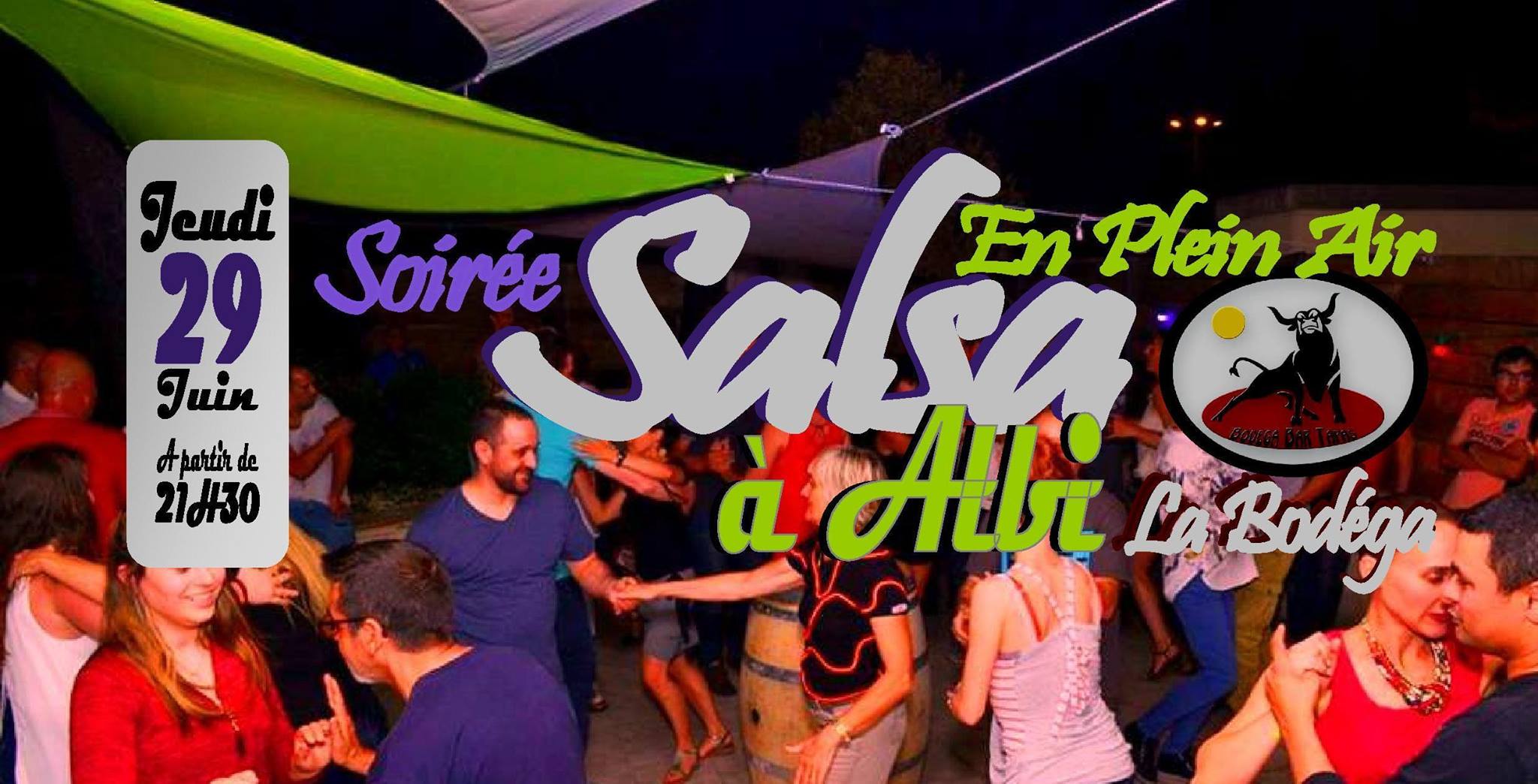 Soirée Salsa en Plein air à La Bodéga à Albi le 29 Juin