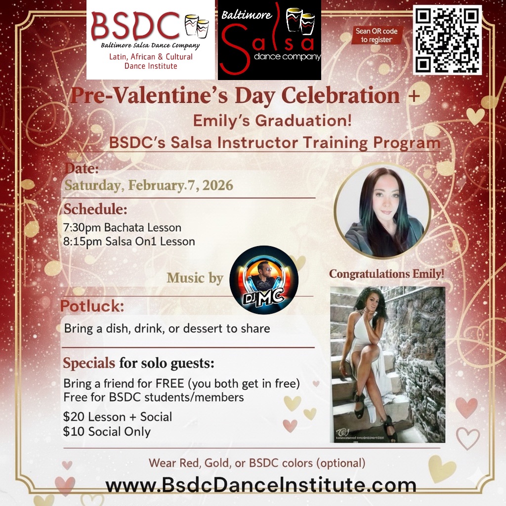 BSDC's Pre-Valentine's Day Latin Dance Social & Emily’s Graduation!