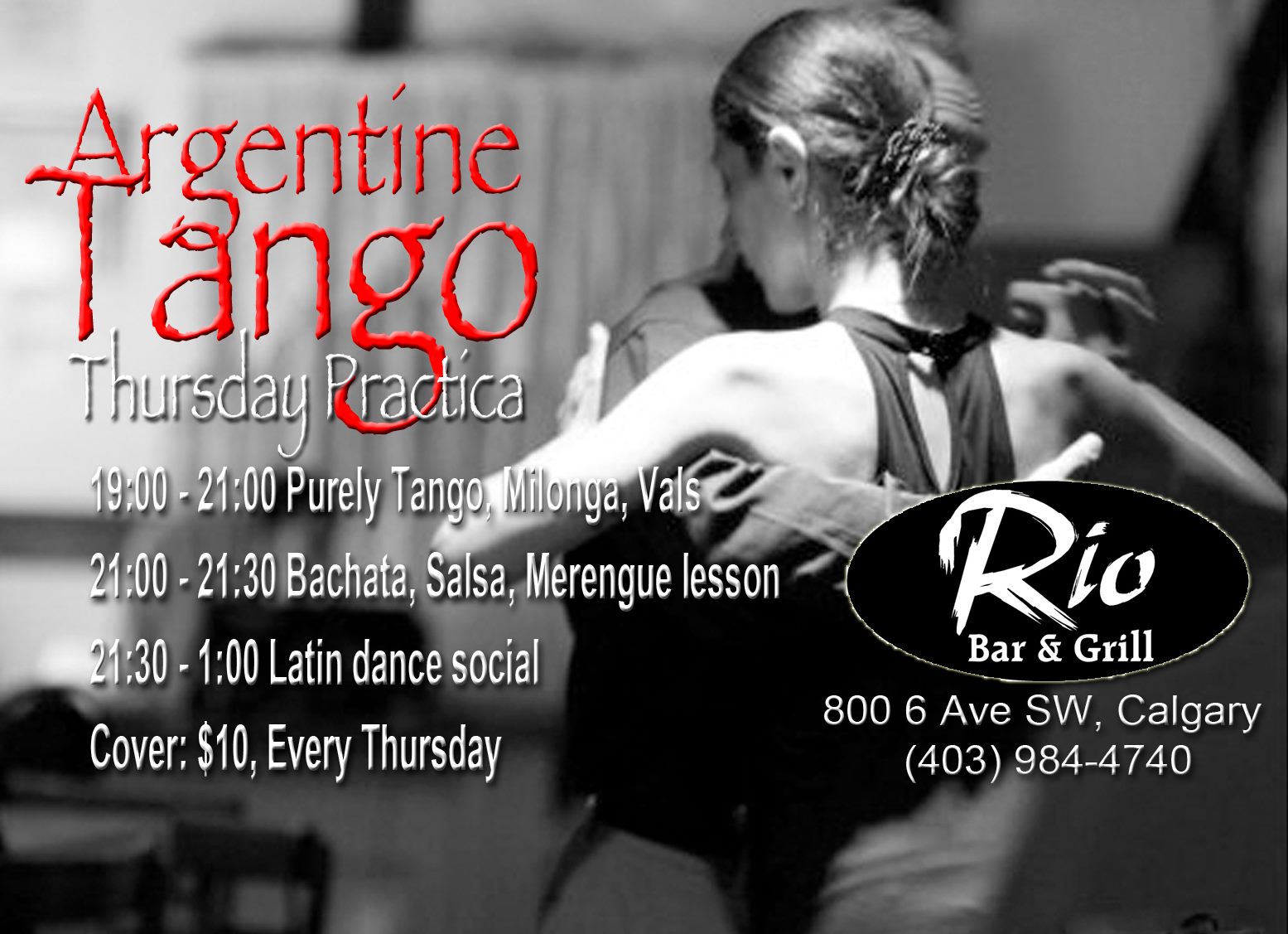 Tango Thursday Practica @ Rio Bar & Grill