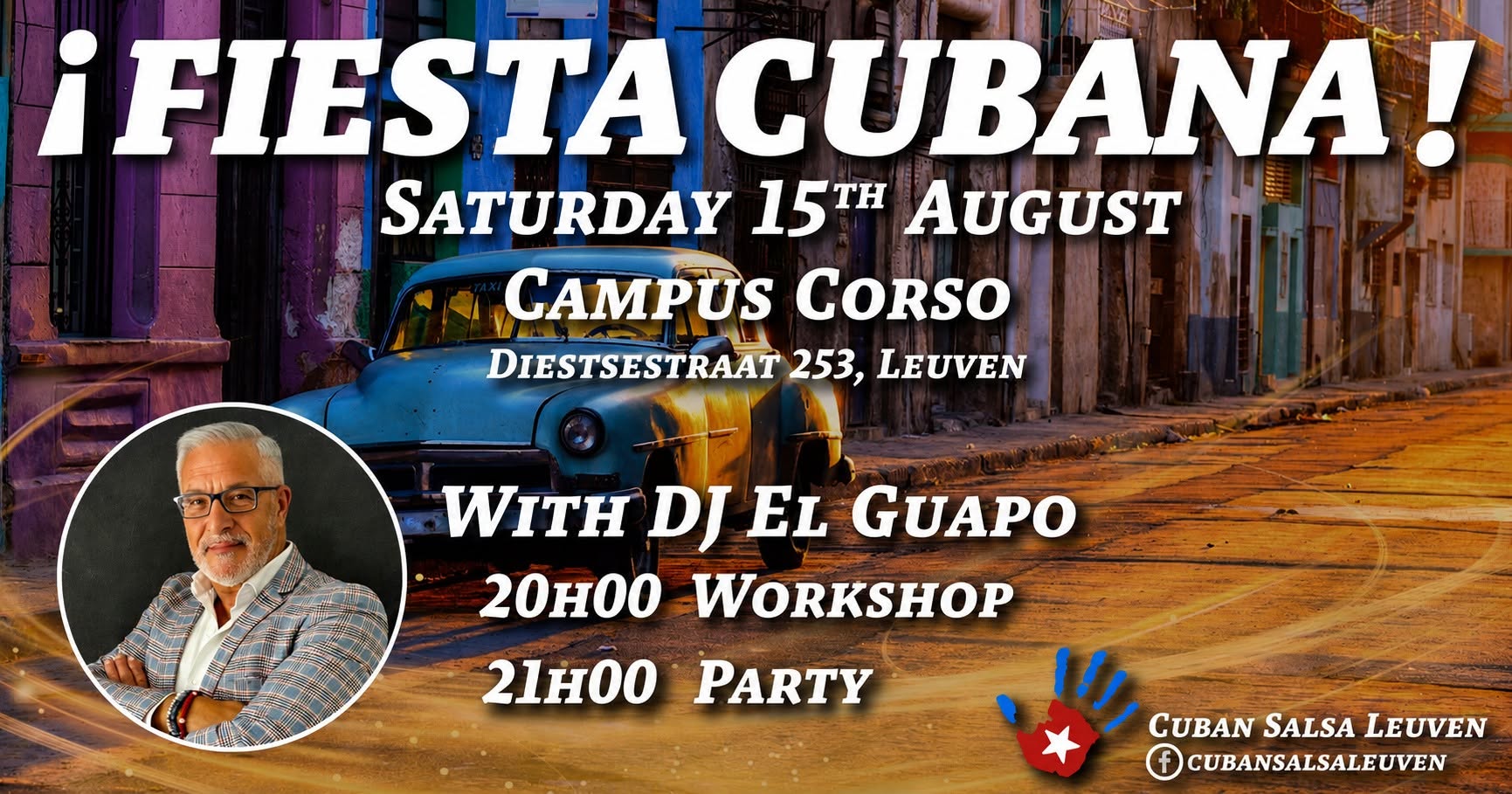 Fiesta Cubana with DJ El Guapo and open level workshop!