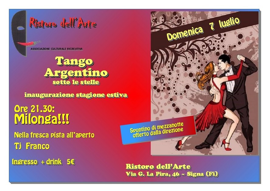 Milonga al Ristoro dell'Arte - Signa (FI)