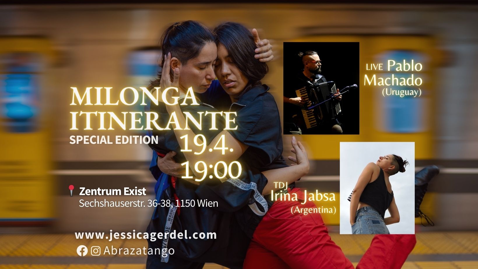 Milonga Itinerante ❤ Special edition Tango Weekend with Irina Jabsa & Guadalupe Santiago (ARG)