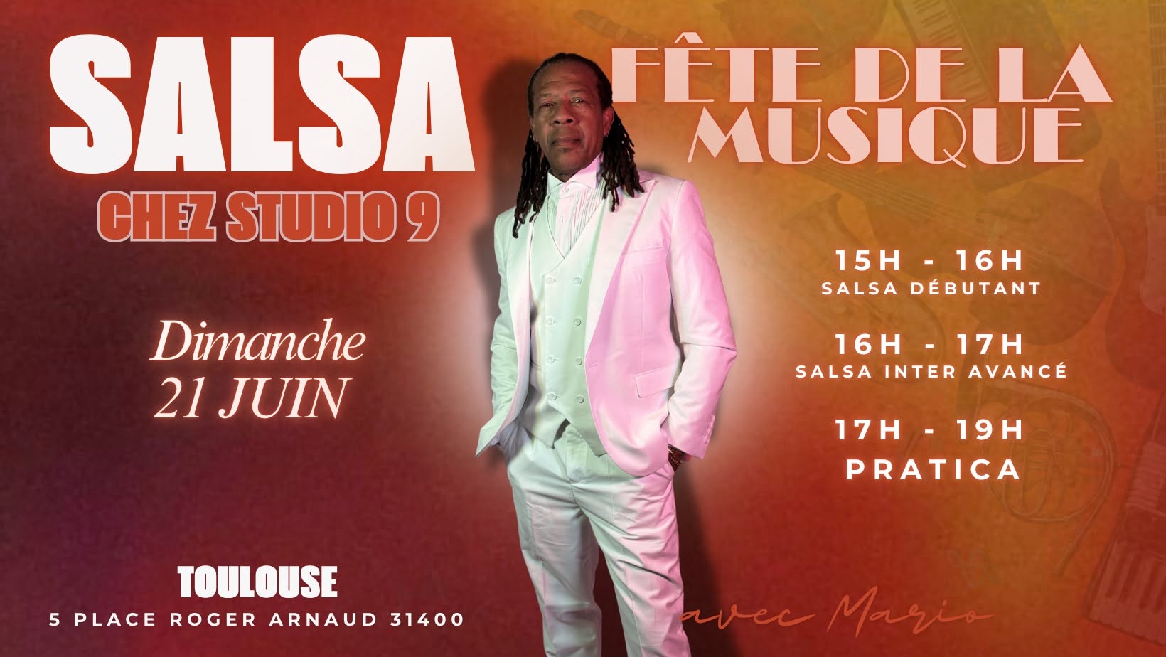 Fête de la Musique Après-midi Salsa avec Mario