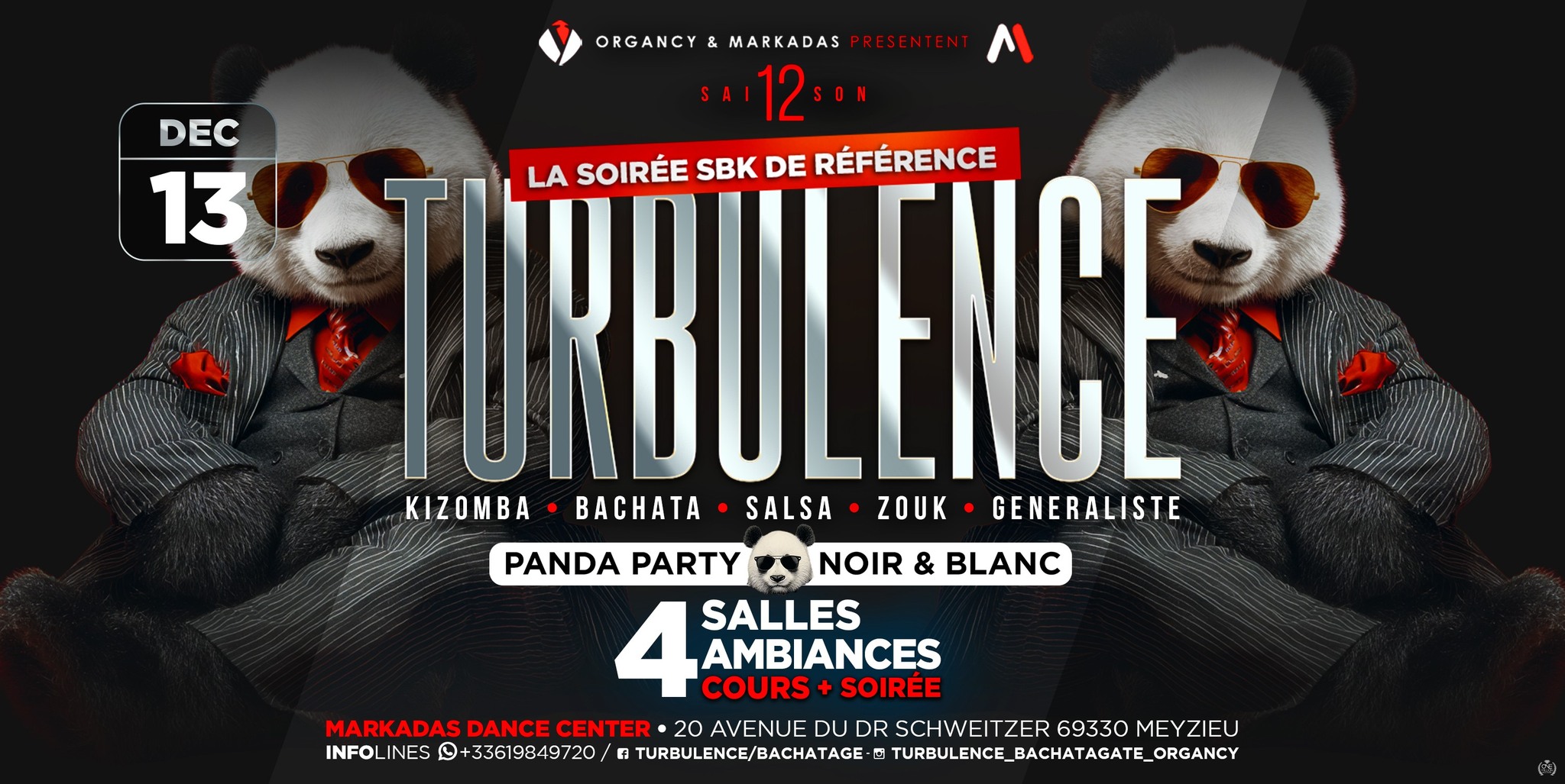 Soirée Turbulence Saison 12 4 Salles 4 ambiances