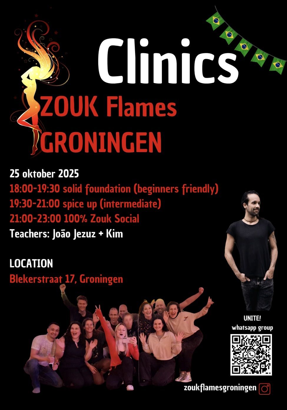 ZOUK Flames clinics 25 oktober