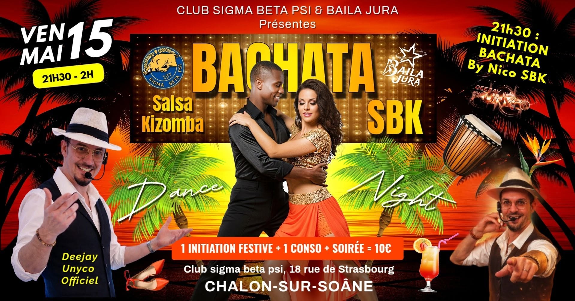 Soirée SBK avec Dj Unyco - CHALON (71)