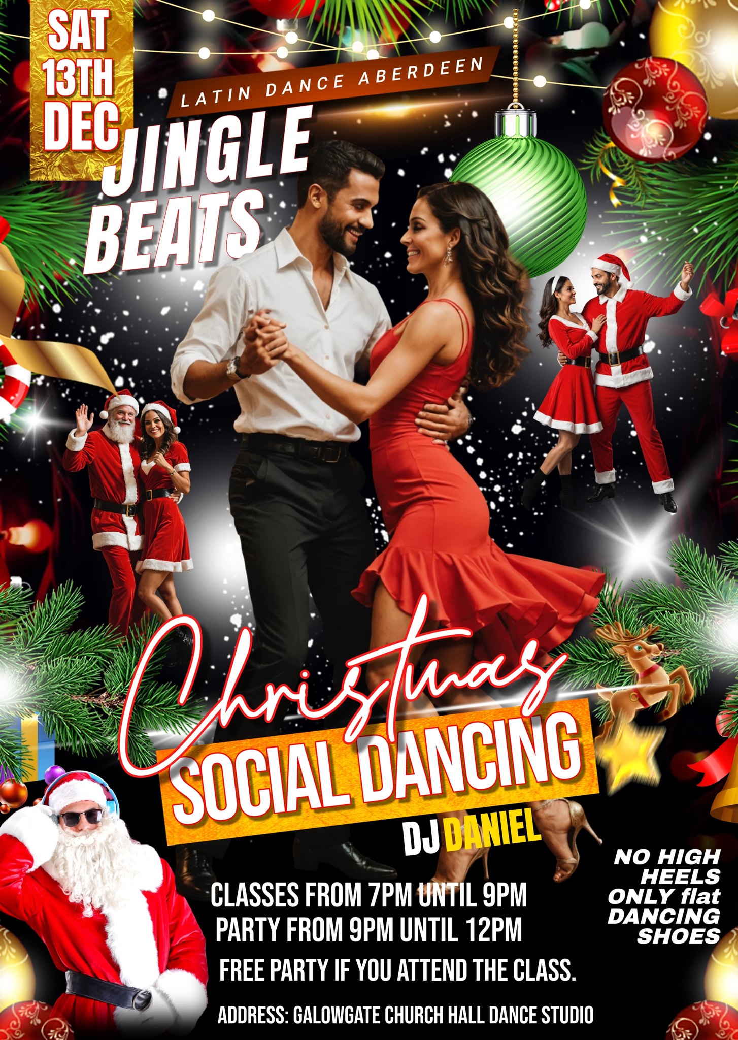 Christmas SBK SOCIAL DANCING in the Dance Studio