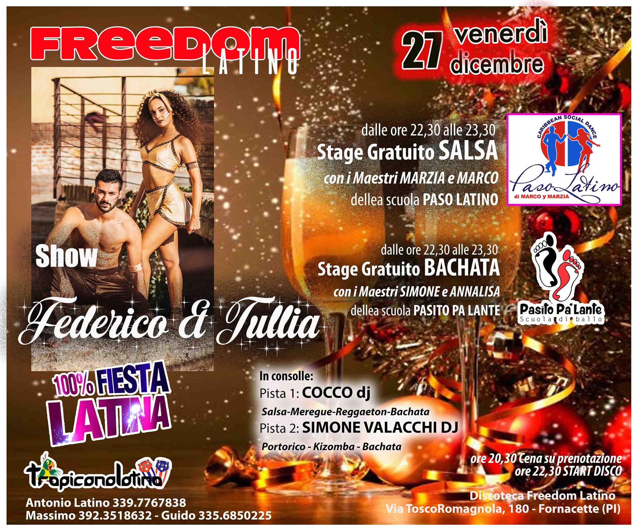 100% Festa Latina il Venerdì del Freedom