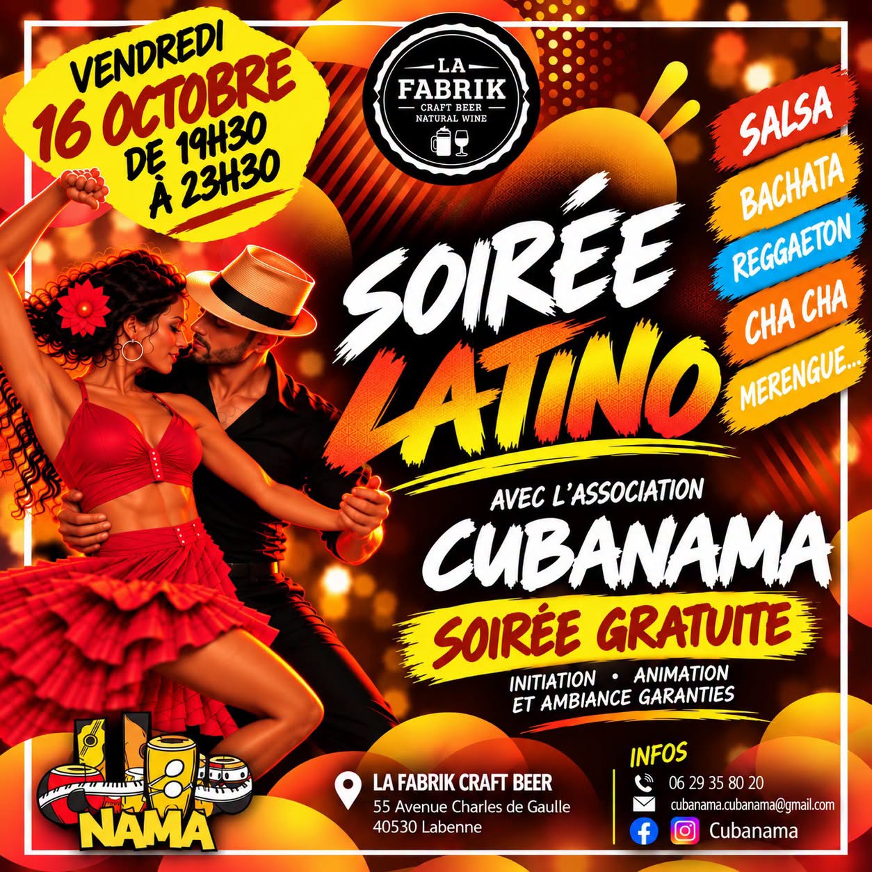 SOIRÉE LATINO CUBANAMA
