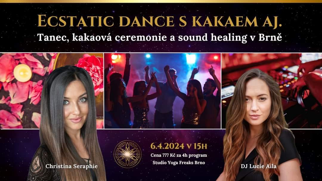 ECSTATIC DANCE S KAKAOVOU CEREMONIÍ A SOUND HEALINGEM