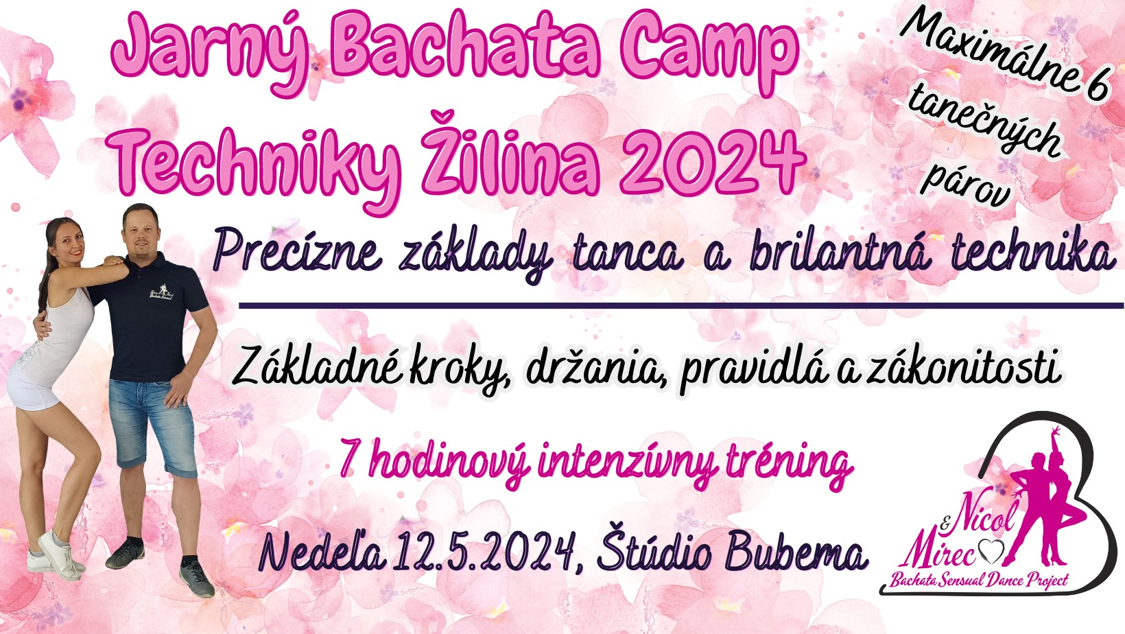 JARNÝ BACHATA CAMP TECHNIKY ŽILINA 2024 Precízne Základy a Brilantná Technika