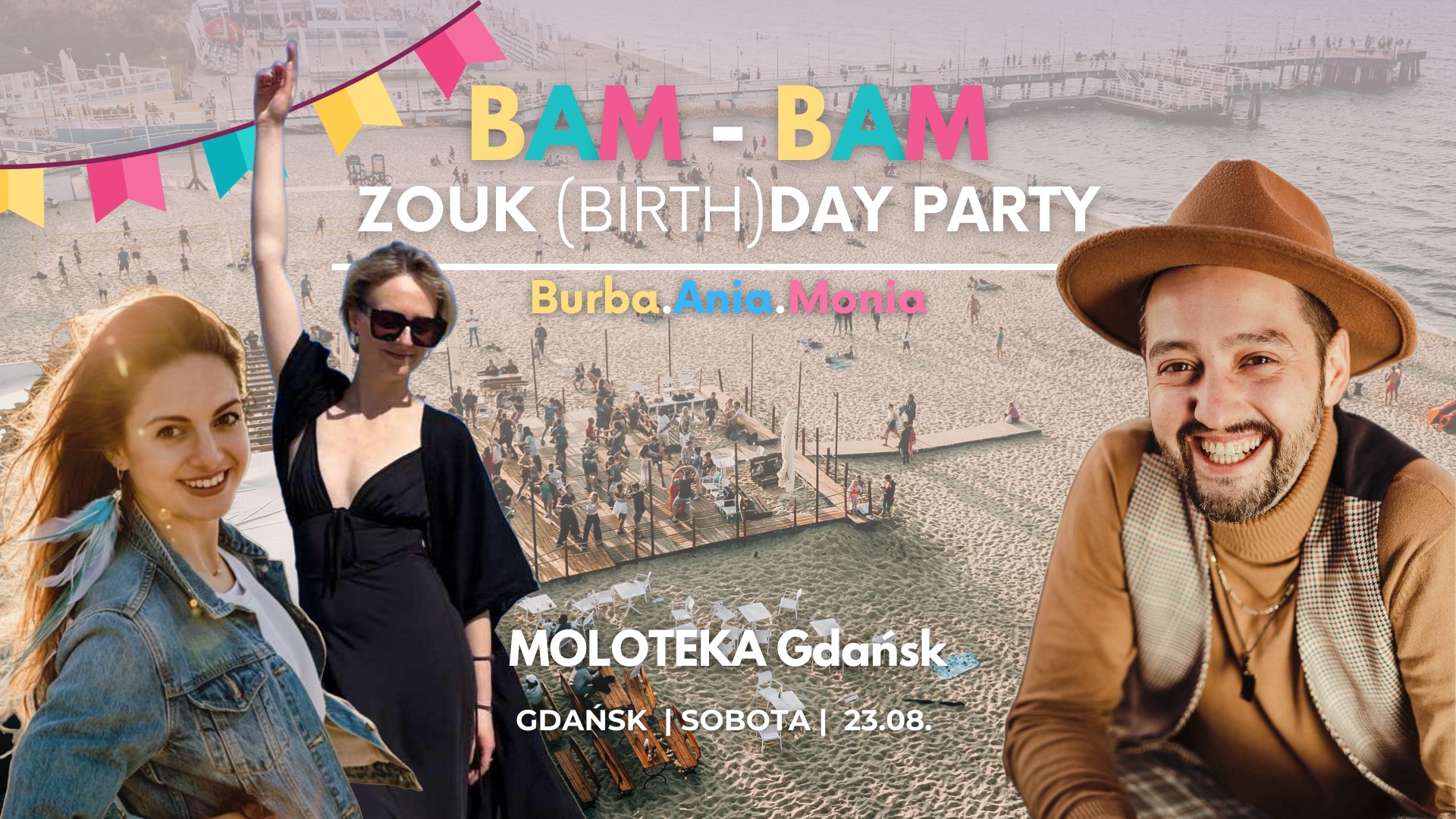 ZOUK BIRTHDAY PARTY w Molotece! 💃🕺Burba.Ania.Monia B.A.M. - B.A.M.