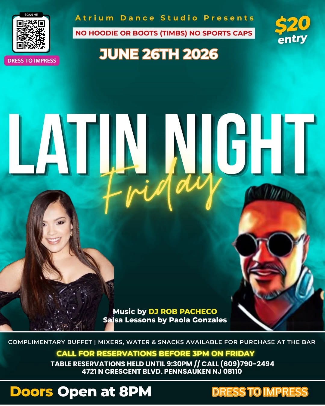 Latin Night Friday at Atrium Dance Studio