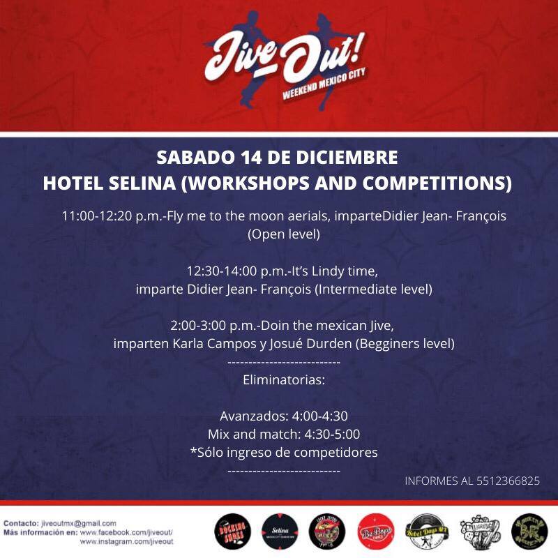 Jive Out Workshops Sábado