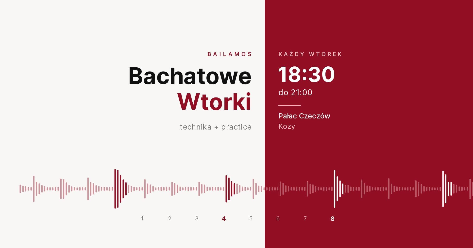 Bachatowe Wtorki Bailamos · technika + practice