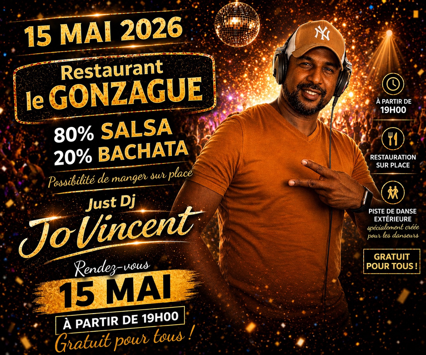 Les rdv latino au bistrot Gonzague : soirée salsa bachata en plein air & GRATUITE